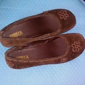 🧚‍♀️🦄EUC SZ10 Kenneth Cole Tribeca Chocolate Brown Suede Shoes